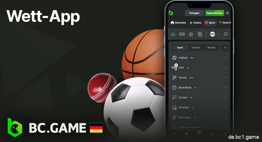 Online-Sportwetten in der BC.Game-App