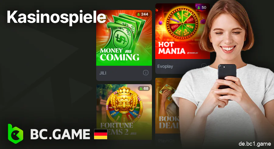 Beliebte Spiele bei BC.Game mobile casino