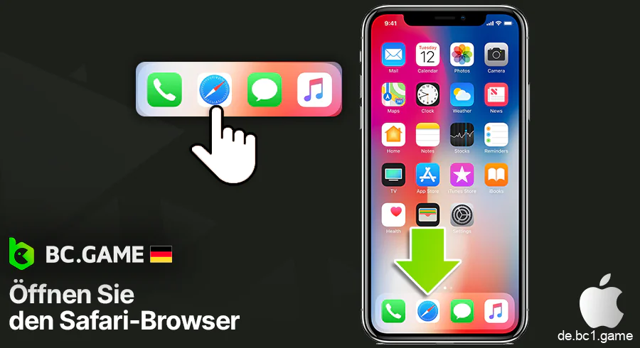 Starten Sie den Safari-Browser auf Ihrem iPhone