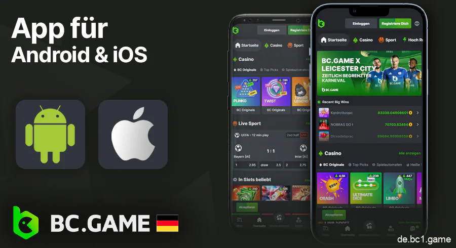 BC.Game mobile App für Android und iOS