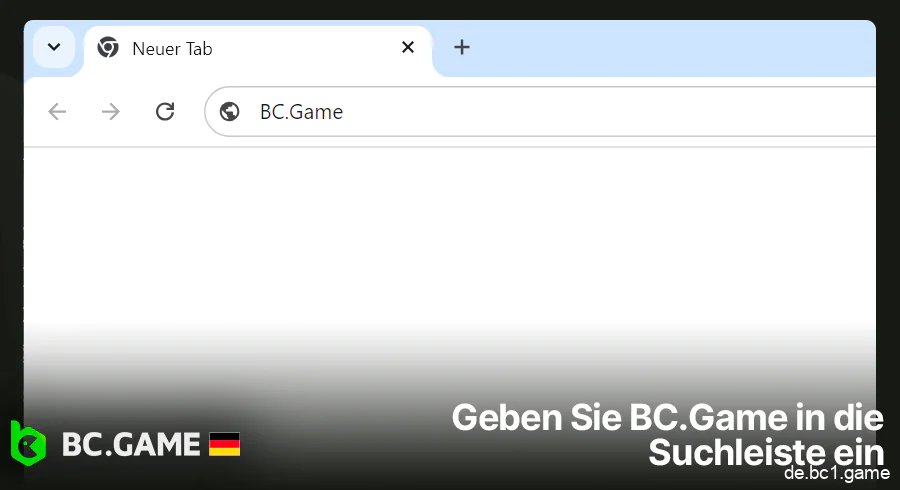 Geben Sie BC.Game in das Suchfeld ein