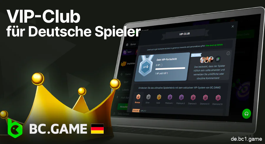 BC.Game VIP-Club für Spieler aus Deutschland