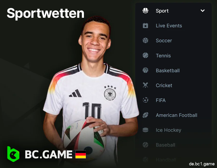 Der Sportteil von BC.Game