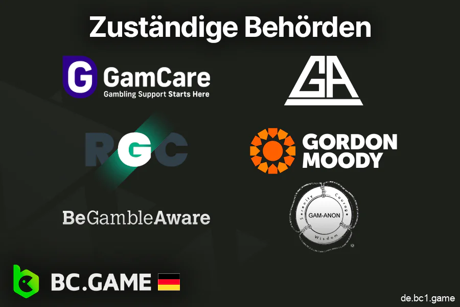 Drittorganisationen, die BC.Game-Spielern mit Spielsucht helfen